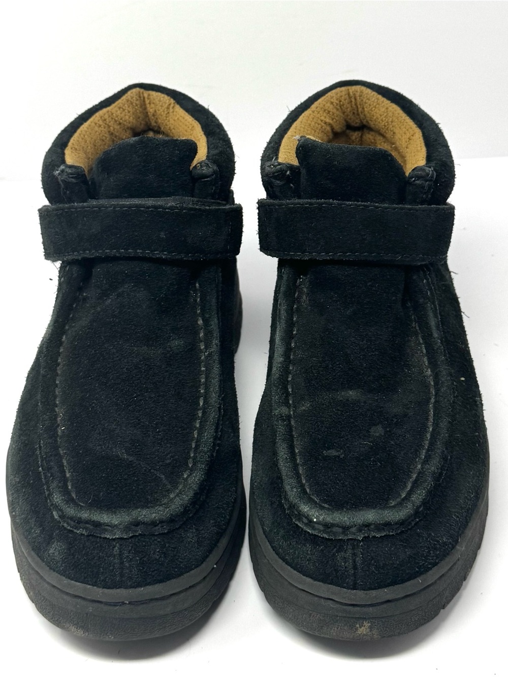 SAO Stacy Adams Dublin Black Suede Ankle Boots Moc Toe Men Size 9.5